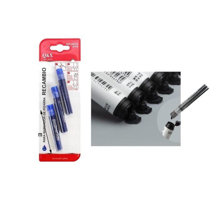 2613 Bolsa De Tinta Para Bol¨ªgrafo De Pizarra Totalmente Absorbente Azul 3 Uds. - Imagen 1