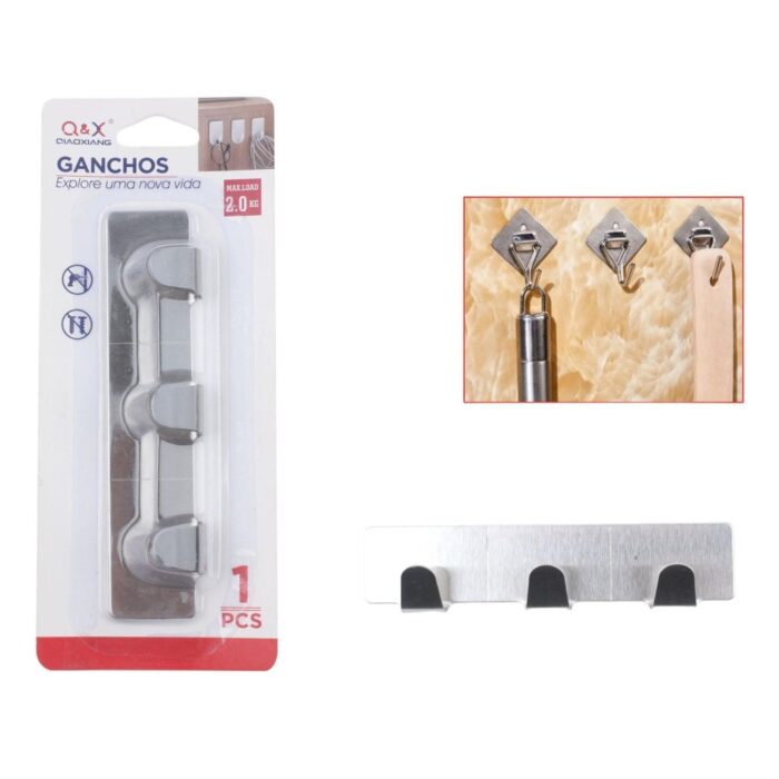 S-10441-N Gancho Adhesivo De Acero Inoxidable - Imagen 1