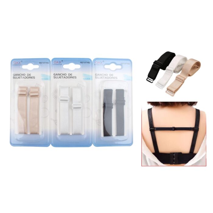 Tirante Sujetador Tela 1.5Cm Arroz Blanco Y Negro - Imagen 1