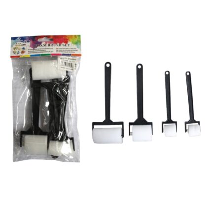 Pincel Esponja Stick Negro 4 Piezas