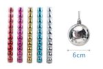 Bolas de Navidad 6cm 10/u