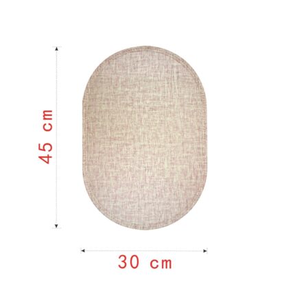 Mantel Ovalado Individual Efecto Madera 30x45 cm