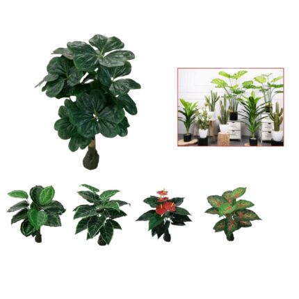 Anthurium 18 Cabezas Modelo Mixto 75Cm Con Fondo