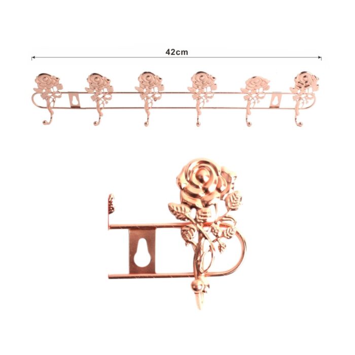 62336815 Lx123-Gancho De Oro Rosa De 6 Cabezas - Imagen 1