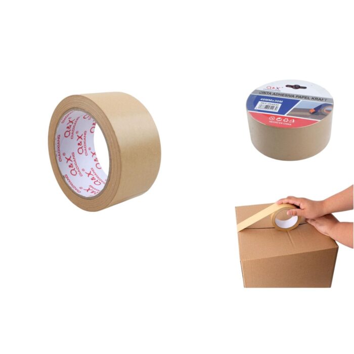 62343551 Cinta de papel kraft 48mm x 30m - Imagen 2