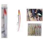 (Accesorios Para Artes De Pesca) Gancho De Alambre De Acero Negro 20Cm 10Pcs (Negro)