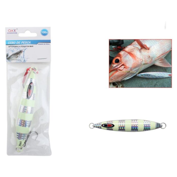 Pez De Plomo 1005-100G Con Anzuelo De Tres Garras - Imagen 1