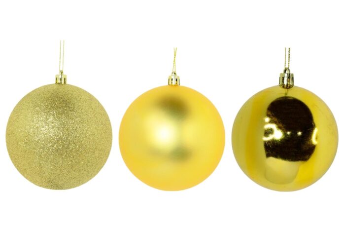 Bolas de Navidad 8cm 6/u 3 diseños Para Decorar Tu Hogar - Imagen 3