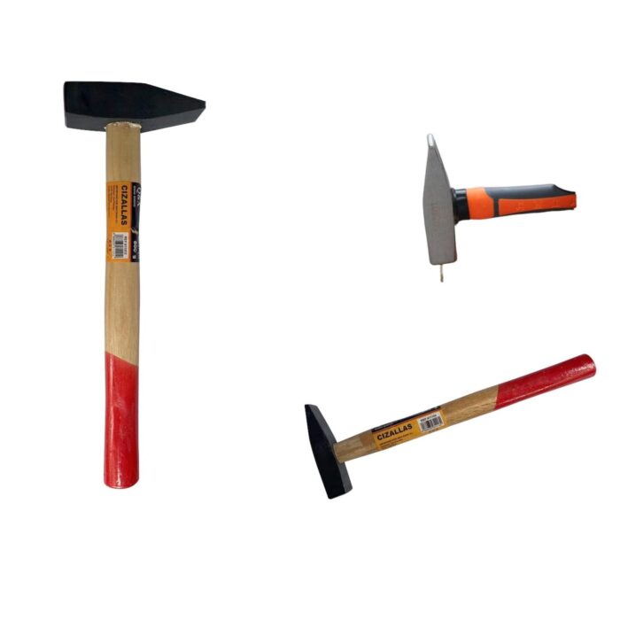 60363995 Martillo Instalador Negro Con Mango De Madera De Acero 800Gma - Imagen 1