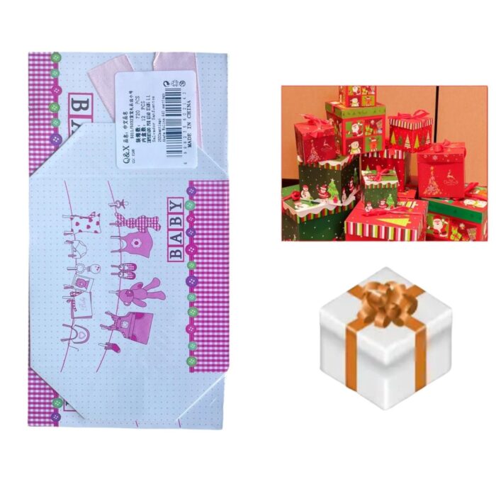 62701615 Caja De Baby Showers 10X10Cm - Imagen 1