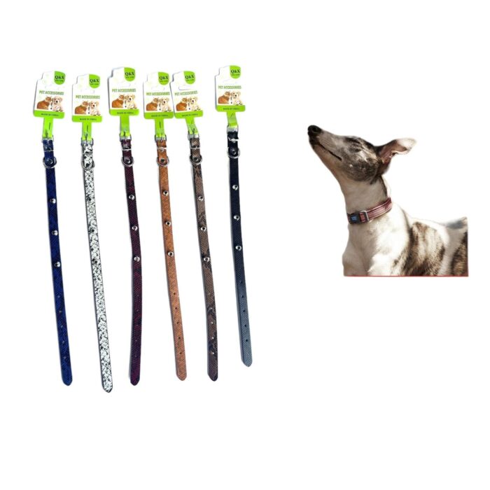 62336565 Collar De Clavos Tipo Cubo De Piel De Serpiente 1.5 - Imagen 1