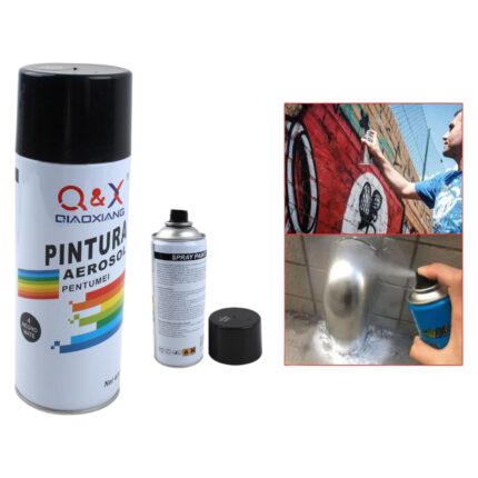 Pintura en aerosol para manos 280g Negro mate 4#