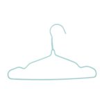 Perchas para niños con recubrimiento en polvo 5 pcs 29.5x17.5