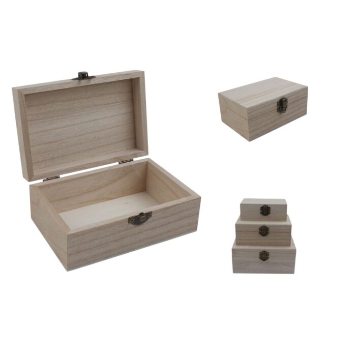 62331033 Set de tres piezas de caja de madera 345 - Imagen 1