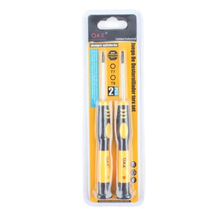 2 Destornilladores Con Mango Bicolor Pulgadat7/T8Pulgada