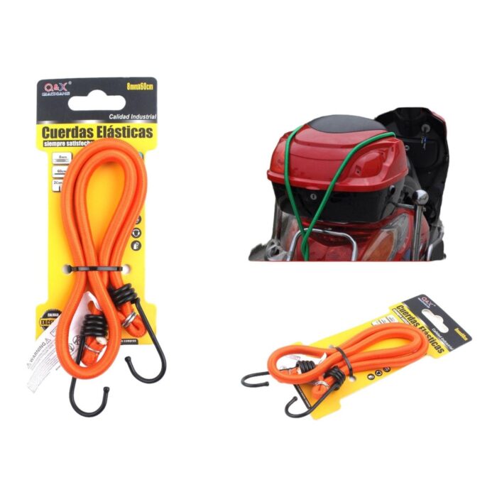 62352566 Cuerda De Equipaje Con Gancho De Hierro De 8Mm X 60Cm - Imagen 1