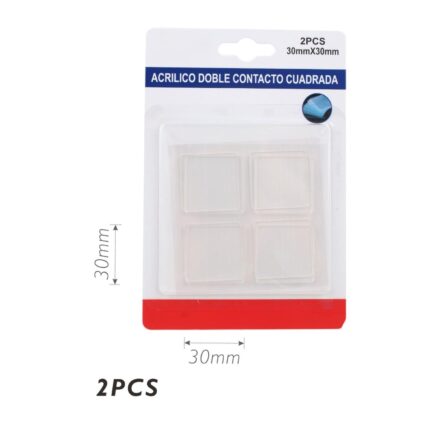 Láminas de acrílico precortadas 30mm x 30mm (2 unidades)