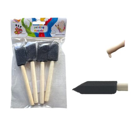 Cocina 2.5Cm 4Pcs Cepillo Esponja