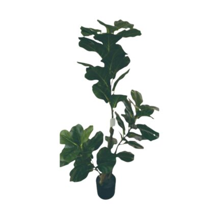 Planta Verde Simulada De Higo De Hoja De Piano De Poste Pequeño De 1,25 M (Sin Chasis)