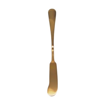 Cuchillo para mantequilla con mango redondo de oro rosa 3PCS