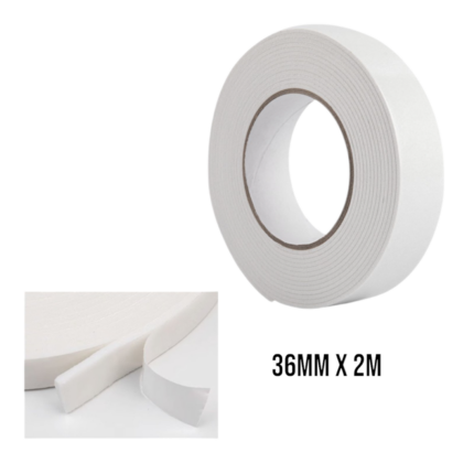 Cinta de espuma 3.6cm x 2m (grosor 2mm)
