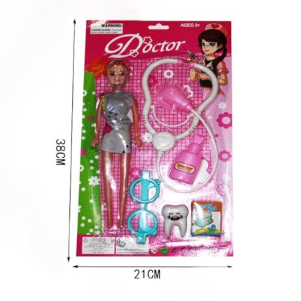 Set De Juguete Con Mu?eca Y Accesorios De Doctora 4+