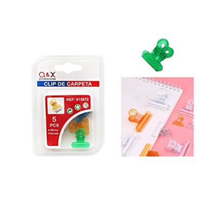 0006-129 Clip De Cabeza Redonda De Pl¨¢stico De Doble Burbuja 22Mm 5Uds
