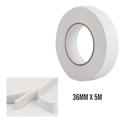 Cinta de espuma 3.6cm x 5m (grosor 2mm)