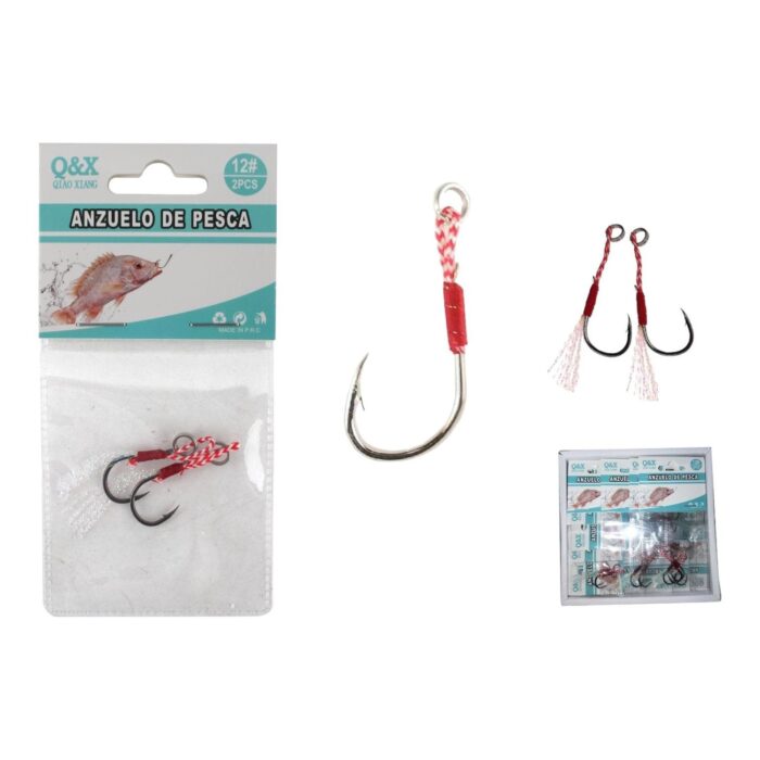 62353438 Anzuelo Individual De Pesca En El Mar Con Alambre 12 # 2 Unidades/Paquete - Imagen 1
