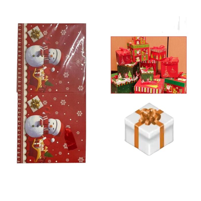 62701853 5073 Caja Regalo Navidad Caja Cuadrada Tama?o Mediano - Imagen 1