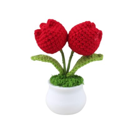 (Flor De Lana) Tulipán De Dos Cabezas