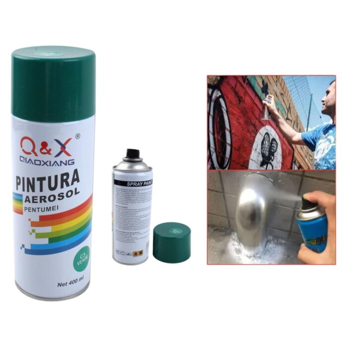 Pintura en aerosol manual 280g verde c3# - Imagen 1