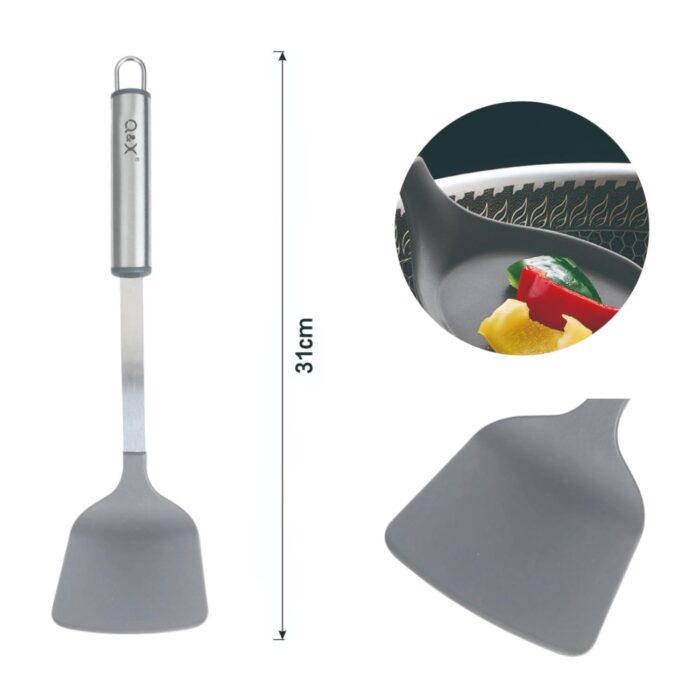 TXM29-W01 Espatula de nylon para sarten con mango ovalado 31X7.8CM - Imagen 3