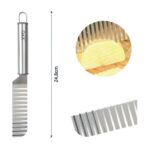 TXM29-78 Cuchillo de ondas con mango ovalado 24.8X3CM - Imagen 3