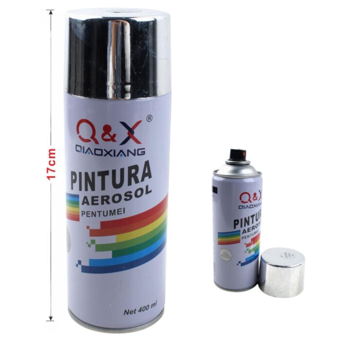 Pintura en aerosol para manos 280g Cromado 318# - Imagen 2