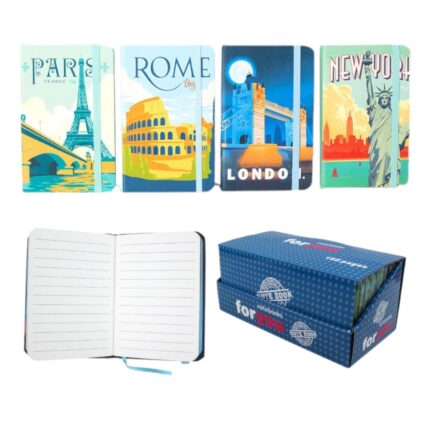 Cuaderno de Nota 14x21cm Modelo Paris/Roma