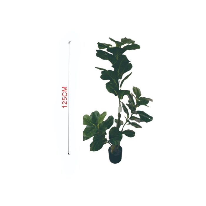62702723 Planta Verde Simulada De Higo De Hoja De Piano De Poste Pequeño De 1,25 M (Sin Chasis) - Imagen 3