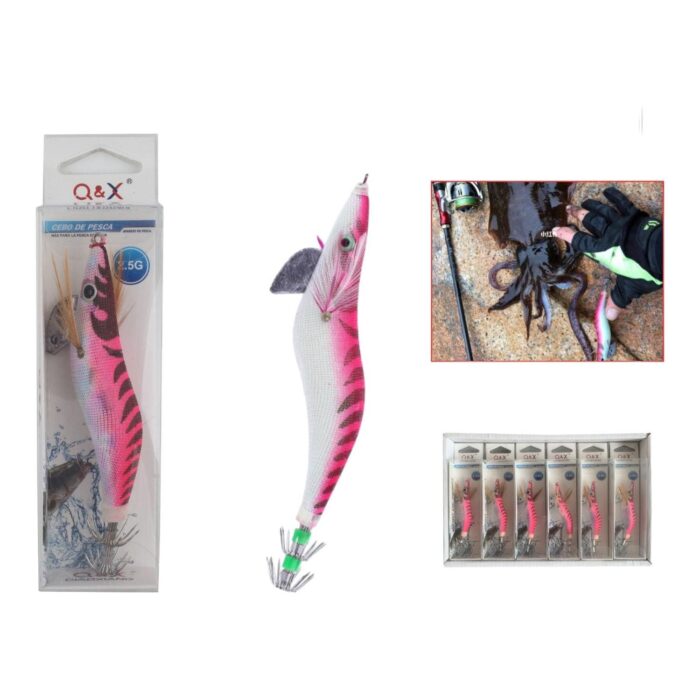 Cebo Madera Camar¨®n Cl¨¢sico Rosa Rojo 2.0G - Imagen 1