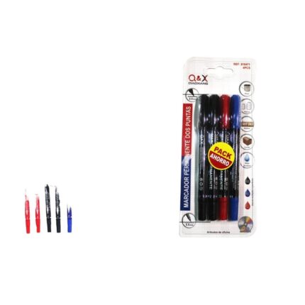 Pack De Marcadores Permanentente Dos Puntas