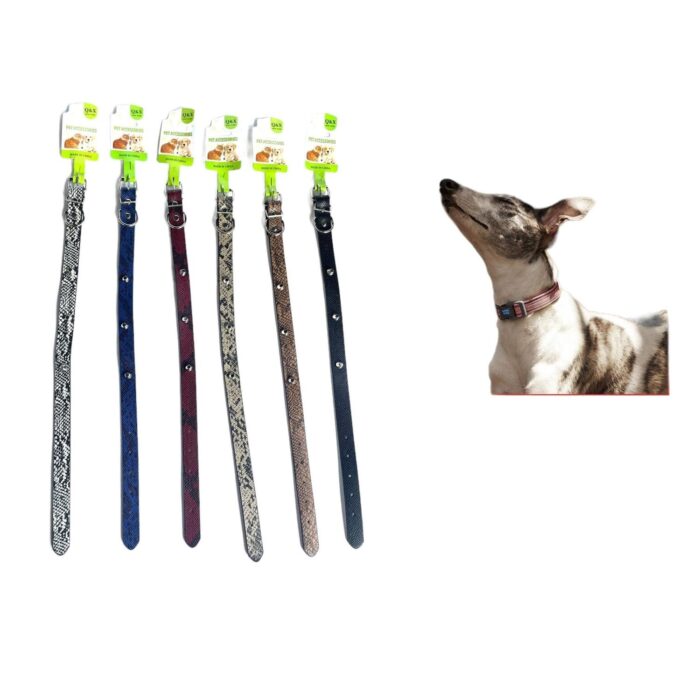 62336557 Collar De Clavos Tipo Cubo De Piel De Serpiente 2.0 - Imagen 1