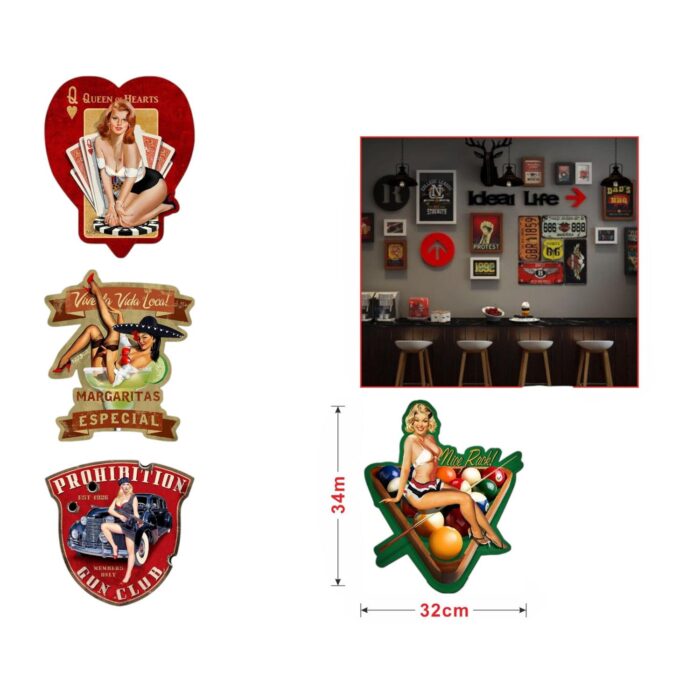 Cuadro de hojalata con diseño exclusivo (mezcla de modelos 236, 238, 239, 240) - Imagen 2