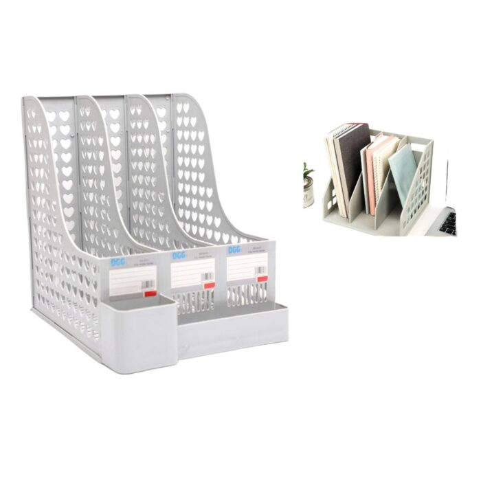 Dg-5513 Revistero Triple Con Caja De Corazón - Imagen 1