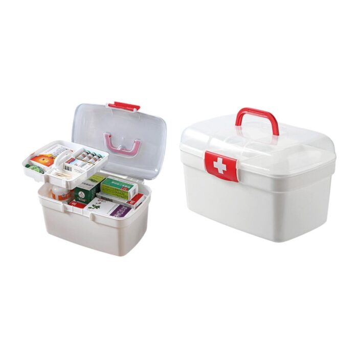 Botiquin Grande Rojo Para Emergencias y Primeros Auxilios - Imagen 1