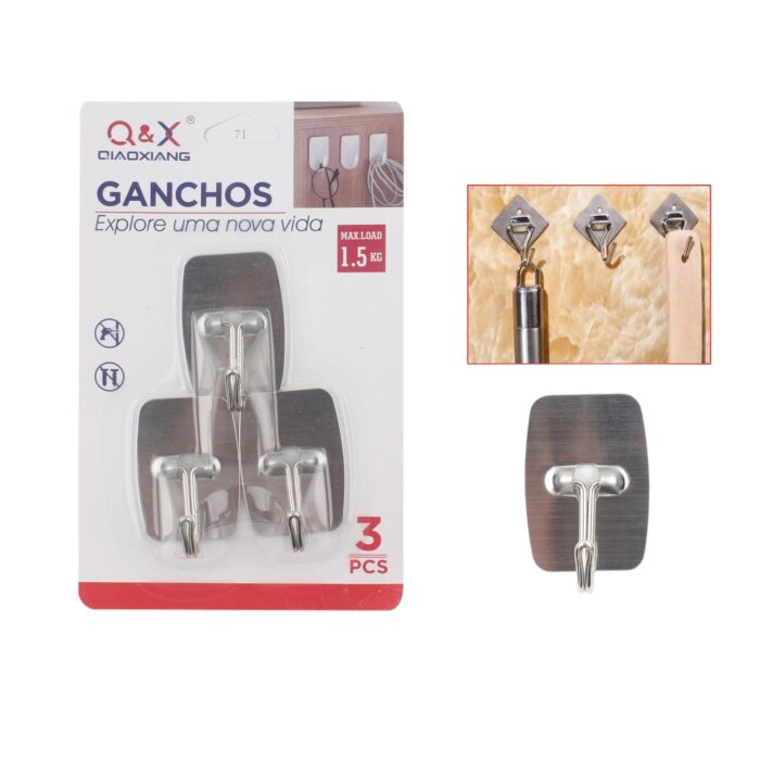 Xy-00848-N Cuadrado De Acero Inoxidable Paquete De 3 - Imagen 1