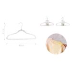 Perchas de plástico cristal 4 pcs 40x21 - Imagen 2