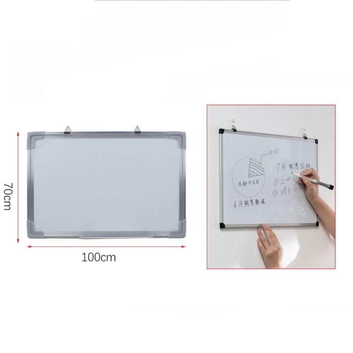 Pizarra Blanca De Doble Cara Con Canto De Aluminio 70*100 - Imagen 1