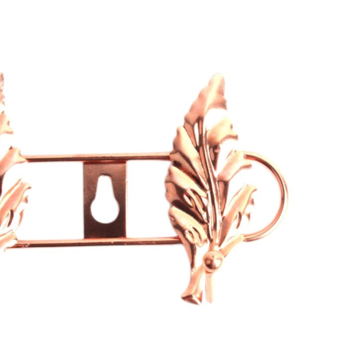 Lx106-8 Gancho Hoja Pequeña Oro Rosa - Imagen 2