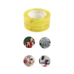 Cinta adhesiva ultratransparente amarilla 2.4cm x 35y (6 piezas por tubo) - Imagen 2