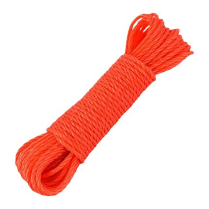 Cuerda de colgar ropa PE 6MM*20M con gancho azul modelo 65140