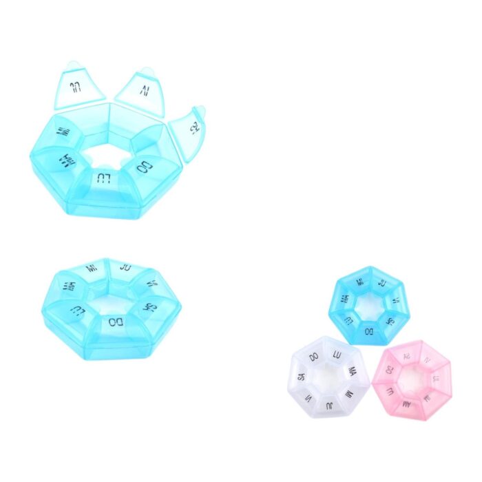 Caja De Medicamentos 8 Esquinas, 7 Celdas 8,5*2,5 - Imagen 1